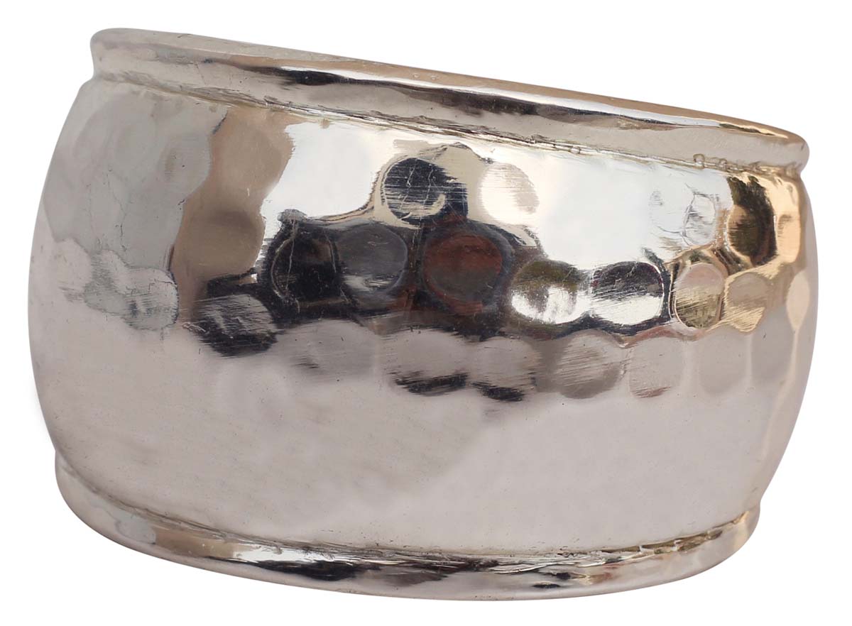 Wholesale Bracelets from India – Cuff Bracelet – Cast in Brass – Nickel Plated – Hammered Effect – Bracelets in Bulk
